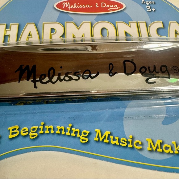 NWT. Melissa and Doug Harmonica Musical Instrument, sliver. - Picture 3 of 8